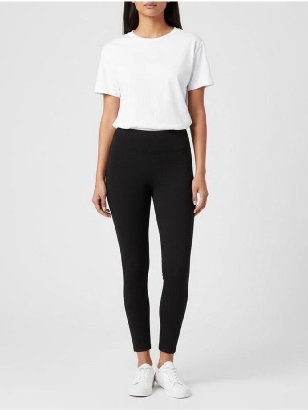 J. McLaughlin Lori black faux suede pull on leggings S